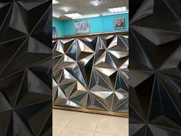 Amazing glowing ceiling made of stainless steel and epoxy resin #art #diy #shorts