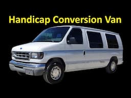 82K Mile Wheelchair Accessible Conversion Van – Camper Ready Cargo Cold A/C, Bed, New Tires!