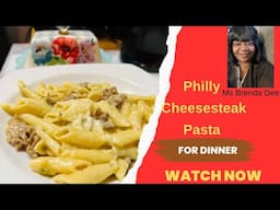 Philly Cheesesteak Pasta | Stove Top Recipe