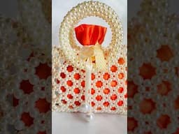 How to make beaded bag / pearl beaded bag tutorial/.full tutorial on my channel