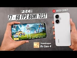 Poco F7 BGMI Test, Heating & Battery Test | SD 8s Gen 4 😱