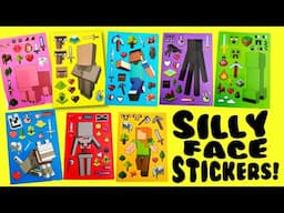 Minecraft Movie Make Silly Face Stickers to Escape! Fun Activities for Kids