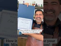 This is how it feels to complete your bartender certification! 💪 #cocktailculture #bartender #bar