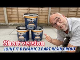 Best way to install joint it dynamic 2 part resin grout #jointing #grouting #pointing #diy #patio