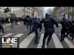 Marche contre le racisme. Incidents antifas/police / Paris - France 22 mars 2025