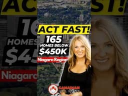 First-Time Buyers ALERT: 165 Detached Homes Under $450K in Niagara