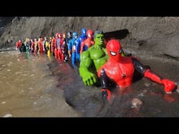 SPIDER-MAN 005 VS BIG HULK 07, AQUAMAN VS THANOS VS TEAM AVENGERS 44, TEAM SUPERMAN, THE FLAZH.