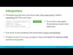 Translators: Compilers and Interpreters