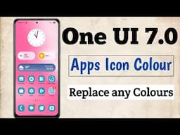 One UI 7 Change Apps Icon Color samsung mobile | Colour Palette | Apply palette to app icons