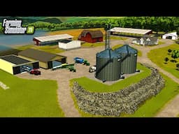 I BUILT A NEW BIN SITE, SHOP & MACHINE SHEDS! (REMODELING THE FARM) | FS25