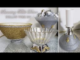 Transform Dollar Tree Plastic Bowls into STUNNING Gold & Silver Bowl Set | Glam Home Decor