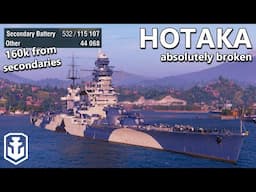 Insane Secondary Firepower - Hotaka (World of Warships)