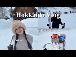 HOKKAIDO VLOG | first time skiing in Niseko + Sapporo food trip!