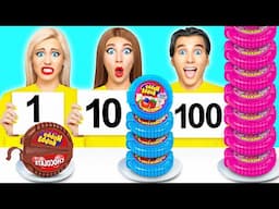 100 Layers of Food Challenge | Delicious Kitchen Hacks by Multi DO Fun Challenge