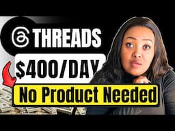 They’ll Pay You $400/Day to Post on Threads | Legit way to make MONEY