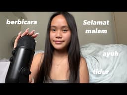 trying asmr in BAHASA INDONESIA