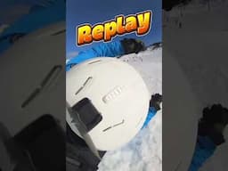 Crash !!! Ski capers with Campervan Journey #campervan #lesarcs #vanlife #shorts #skiing  #mountains
