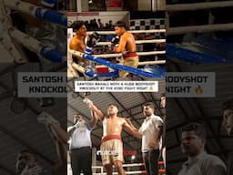 BRUTAL 😱 Santosh Barali with a huge Bodyshot KO in the main event of the KDBC Fight Night Event