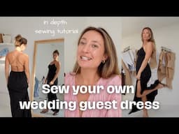 Sewing tutorial: Wedding Guest Dress - Amelie Maxi Dress [step by step sewing tutorial]