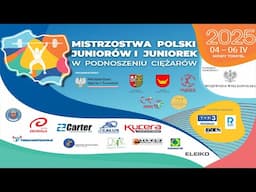 Mistrzostwa Polski J i J do lat 20 w Podnoszeniu Ciężarów Nowy Tomyśl 03 – 06.04.2025 r.