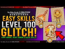 How To Level LIGHT ARMOR, HEAVY ARMOR & BLOCK SKILLS GLITCH - Lv 1 to 100 FAST / Oblivion Remastered