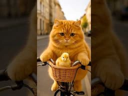 Meow and Peep — new friends forever #cutestory #cat #chick