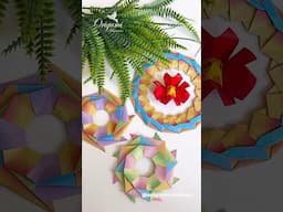 Beautiful Origami Wreaths #origamimaniacs #papercrafts #paperfolding #origami #diyprojects #craft