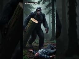 The Sasquatch Helped The Man!  #storytime #shortvideo #short #shorts #horrorstories #bigfoot