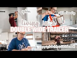 GETTING READY TO FINISH THE KITCHEN REMODEL! | DOUBLE WIDE TRAILER LIVING | mobile home homemaking