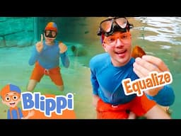 Blippi Searches For the Mother Pearl 🟣Educational Kids Cartoons | Moonbug Kids - Play and Goal Club