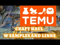 TEMU CRAFT HAUL with samples and links