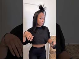 Let’s silk press my hair at home. Girl I need a trim trim 😂 #blackhair #silkpress #fypage #ytshort