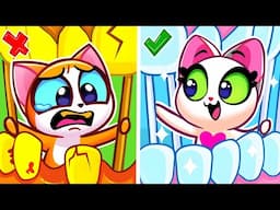 Gold vs White Teeth Story For Kids 🦷 Oral Hygiene Learning for Toddlers by Purr-Purr Tails🐾