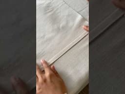 Blind hem/ invisible hem #sewing #sewingtips #sewingtutorials #blindhem #beige #canvas #tailoring