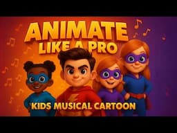 How to Create Kids Musical CARTOON ANIMATION In Minutes for Faceless YouTube Channel