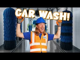 At the Carwash with Handyman Hal | Awesome Car Washes | Dinosaur Car Wash
