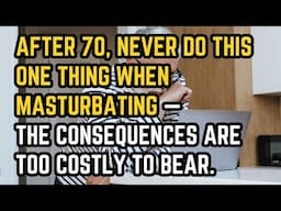 After 70, never do this one thing when masturbating — the consequences are too costly to bear.