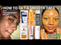 HOW TO GET A SMOOTH FACE ✅| get rid of acne and pimples| Monday to Sunday routine ✨✅