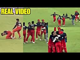 Watch Virat Kohli and RCB team's celebration after the Final ball and after winning IPL 2025 Trophy