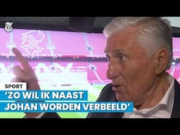 Sjaak Swart onthult beeld Cruijff: ‘Oppassen!’