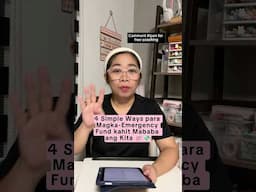 Paano Magka-Emergency Fund Kahit Mababa Kita? 💯❤