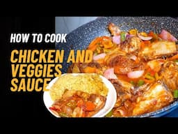 How to prepare chicken and veggies sauce.  Quick chicken and veggies stir fry.
