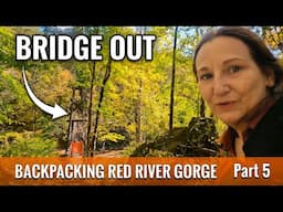 Solo Backpacking Red River Gorge KY – Final Day: Creek Crossings, Rope Climb & Fall Colors