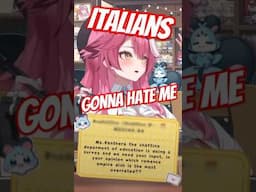 Mama Raora reveals the most overrated Italian dish... #short #hololive #vtuber #hololiveenglish