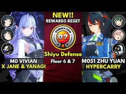 NEW Shiyu Defense 1.7 Floor 6 & 7 (S Rank) | M0 Vivian & M0S1 Zhu Yuan | Zenless Zone Zero 1.7