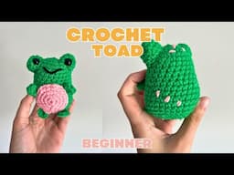 Crochet Frog Toad Amigurumi Tutorial for Beginners Step by Step Tutorial How to Crochet