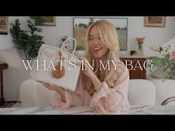What's In My Bag 🤍  Everyday Essentials, Bag Charms, Lip Combo ft. Hermès Birkin 25