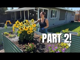 Part 2 of Setting Up a New Raised Bed Garden for the Sweetest Firefighter Family! 🚒
