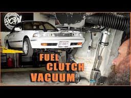 Connecting 2JZ to the Toyota GX81 (Plumbing fuel, clutch & vacuum) 🪠👌🏼