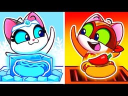 Hot VS Cold Superhero | Dress-up Pretend Play | Opposites Day | Useful Stories for Kids | Purr-Purr